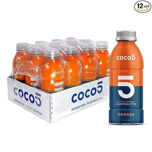 Coco5 橙子味运动饮料 16.9盎司 12瓶装