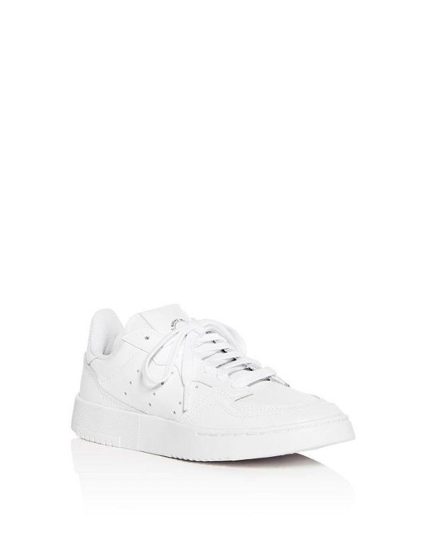 Unisex Supercourt Leather Low-Top Sneakers - Big Kid