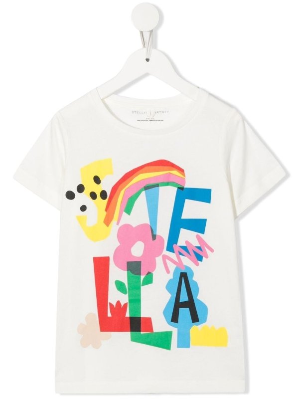 graphic-print sustainable cotton T-shirt