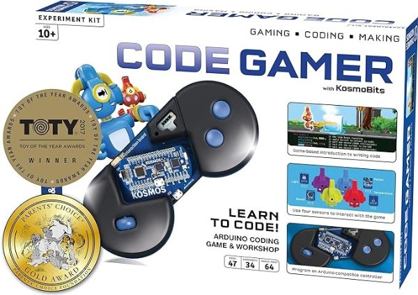 Code Gamer: Coding Workshop & Game | Ios + Android Compatible | Learn To Code | Four Sensors | Powerful Arduino Board | Winner Toy of The Year Award | Parents' Choice Gold Award Winner