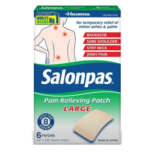 Salonpas, Pain Relieving Patch, LARGE, 6 Count