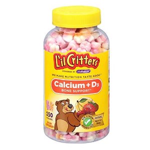 L'il Critters 钙+维生素D3小熊软糖150粒