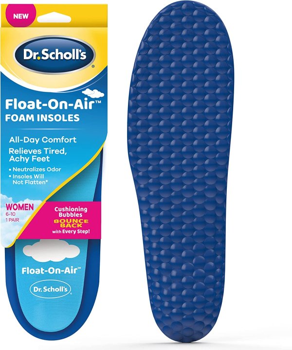 Float On Air Insoles for Women Shoe Inserts Women's 6-10, 1 Count