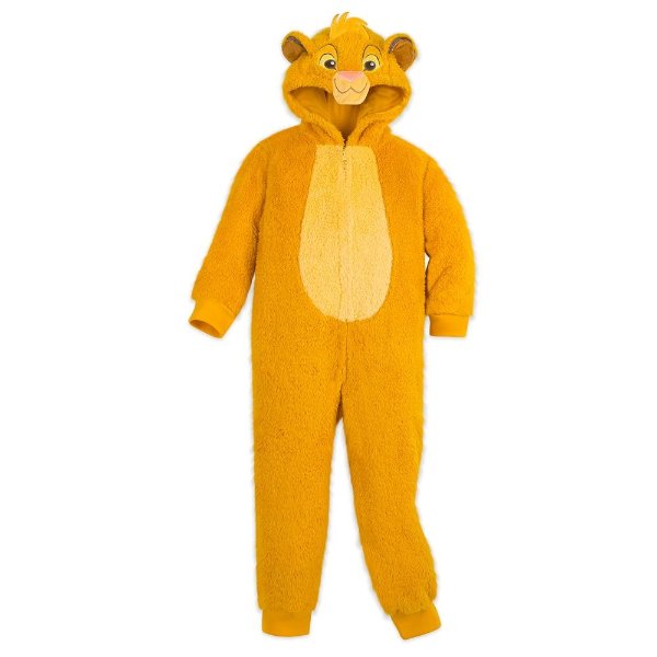 Simba Fleece Bodysuit Pajamas for Kids | shopDisney