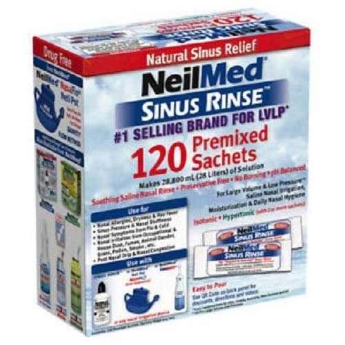 Sinus Rinse All Natural Relief Premixed Refill Packets 100 Each