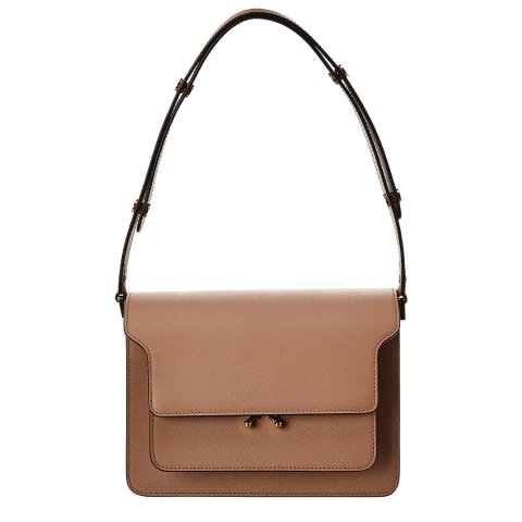 MarniTrunk Leather Shoulder Bag