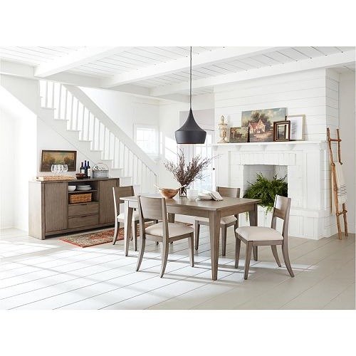 Tribeca Grey Expandable Dining Furniture, 5-Pc. Set (Dining Table & 4 Side Chairs), Created for Macy's