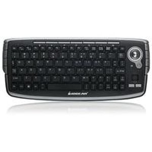 Iogear 2.4GHz Wireless Compact Keyboard with Optical Trackball and Scroll Wheel - Refurbished (Z-GKM681R)