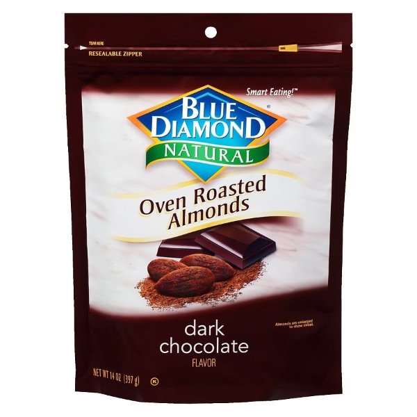 Blue Diamond Natural Oven Roasted Almonds Dark Chocolate