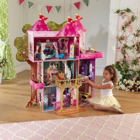 Storybook Mansion Dollhouse with 14 accessories included