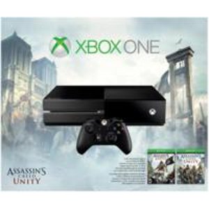 Microsoft微软Xbox One游戏机+2部刺客信条游戏套装