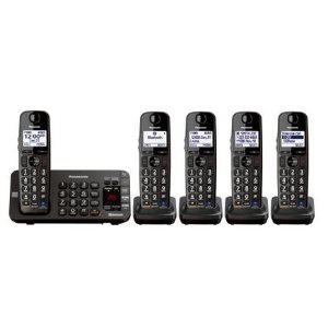 Link2Cell Bluetooth® Enabled Phone with Answering Machine KX-TG465SK 5 Cordless Handsets