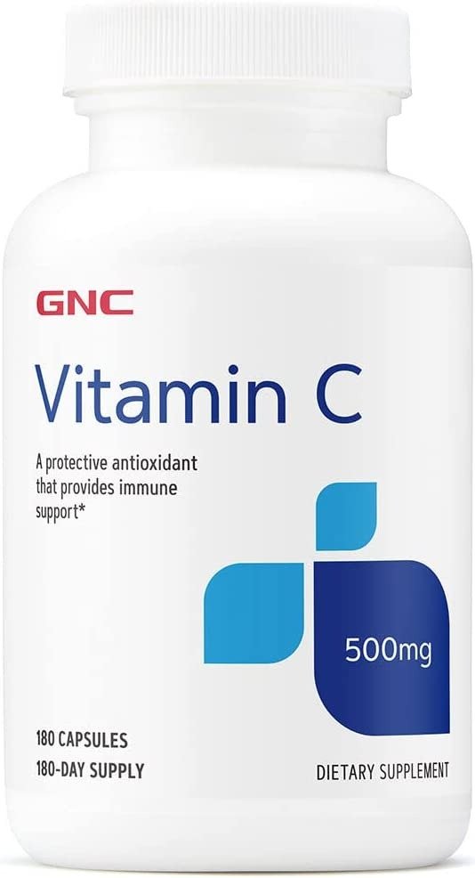 Vitamin C Capsules 500mg, 180 Capsules, Provides Immune Support