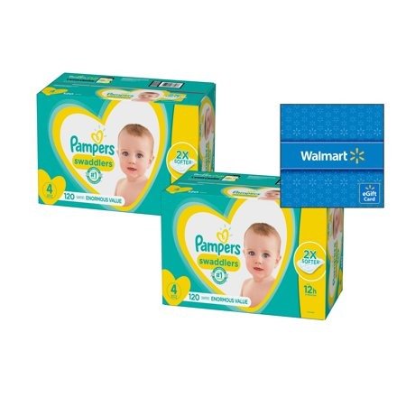 [Buy 2, Get $20 Gift Card] Pampers Swaddlers Diapers, OMS Pack (Choose Your Size)[Buy 2, Get $20 Gift Card] Pampers Swaddlers Diapers, OMS Pack (Choose Your Size)