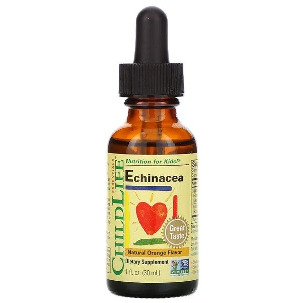 , Essentials, Echinacea, Natural Orange Flavor, 1 fl oz (30 ml)