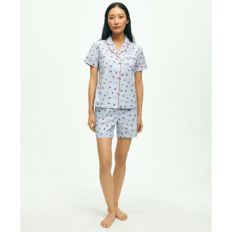 Cotton Poplin Floral Pajama Set