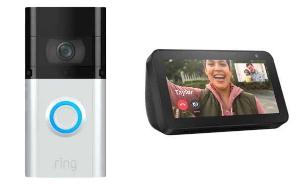 Doorbell 3 Plus + Echo Show 5" Smart Display with Alexa