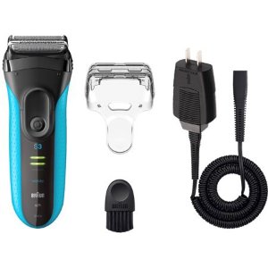 Braun Series 3 ProSkin 3010s Wet&Dry Electric Shaver for Men / Rechargeable Electric Razor, Blue