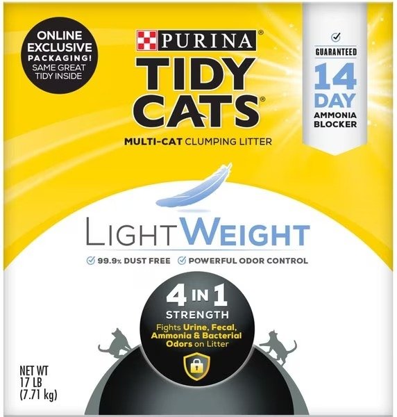 Lightweight 4-in-1 Strength Clumping Cat Litter, 17-lb box - Chewy.com