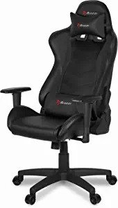 Arozzi - Forte PU Leather Ergonomic Computer Gaming/Office Chair with High Backrest, Recliner, Swivel, Tilt, Rocker, Adjustable Height and Adjustable Lumbar and Neck Support Pillows - Black