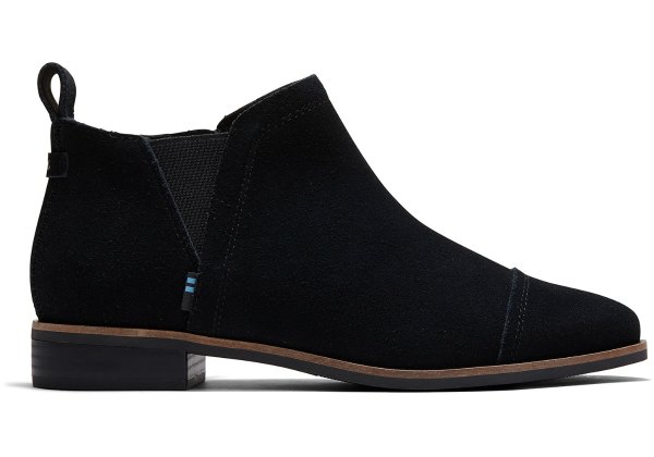 Women Reese Black Suede Ankle Boot