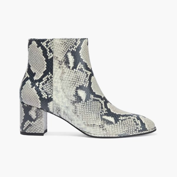 Kiandra snake-effect leather ankle boots