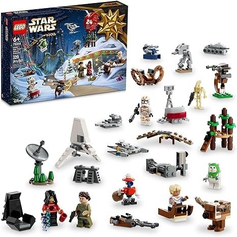 Star Wars 2023 Advent Calendar 75366 Christmas Holiday Countdown Gift Idea with 9 Star Wars Characters and 15 Mini Building Toys, Discover New Experiences and Daily Collectible Surprises
