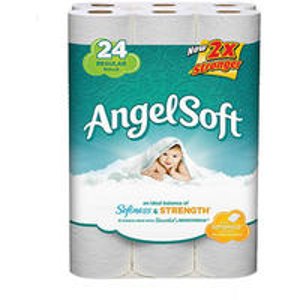 Angel Soft Regular Rolls Bath Tissue, 24 count