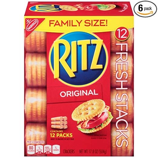 Original Crackers - Fresh Stacks - Family Size, 17.8 Ounce (Pack of 6)