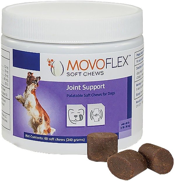 MOVOFLEX Joint Support Soft Chew Dog Supplement, 40-80 lbs, 60 count - Chewy.com