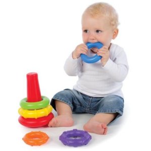 Playgro Rainbow Color Rock 'n' Stack Toy for Baby @ Amazon