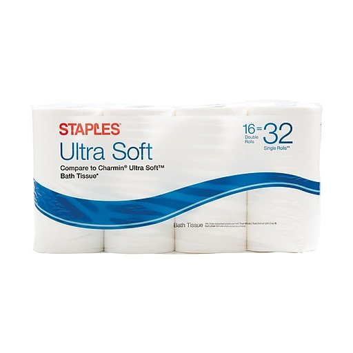 Ultra Soft Bath Tissue, 2-Ply, 154 Sheets, 16/Pack