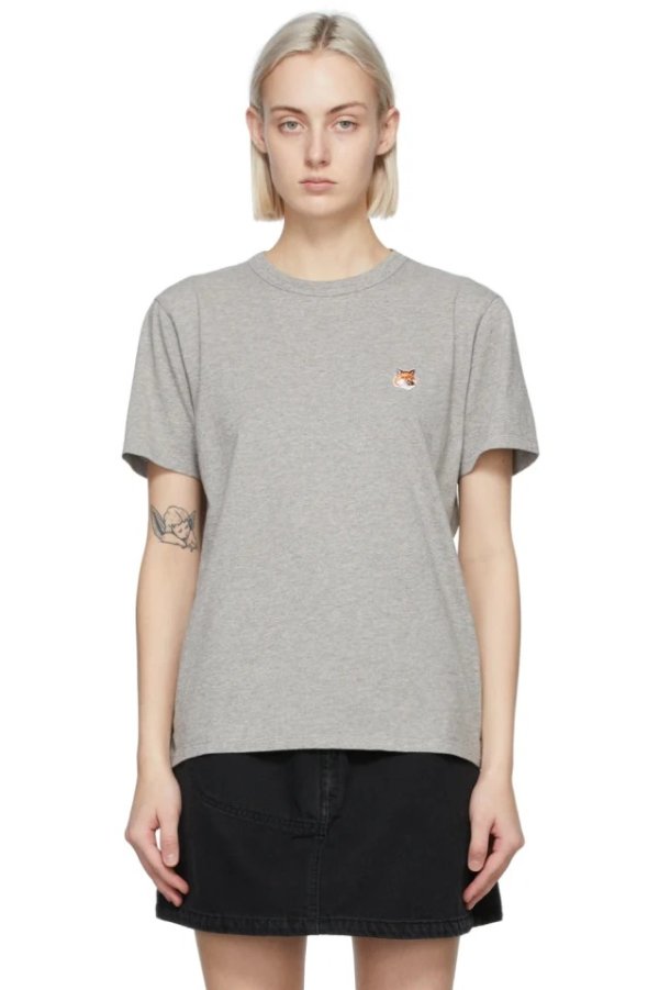Grey Fox Head T-Shirt