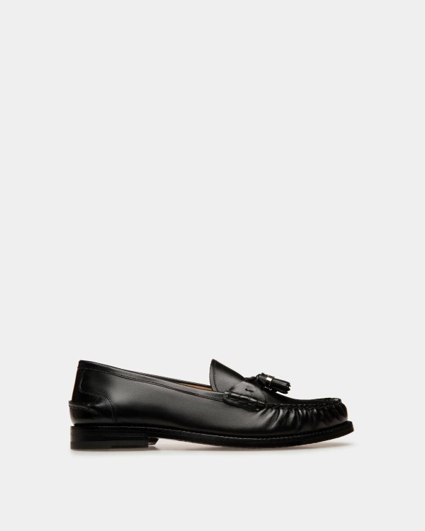 Rome Moccasins In Black Leather