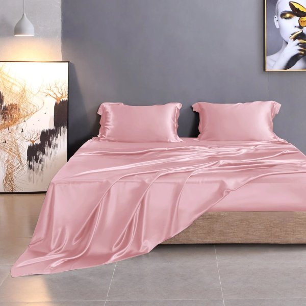 19 Momme Silk Sheet Set with Sham Pillowcases