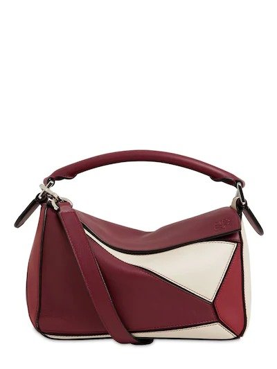SMALL PUZZLE LEATHER COLOR BLOCK BAG