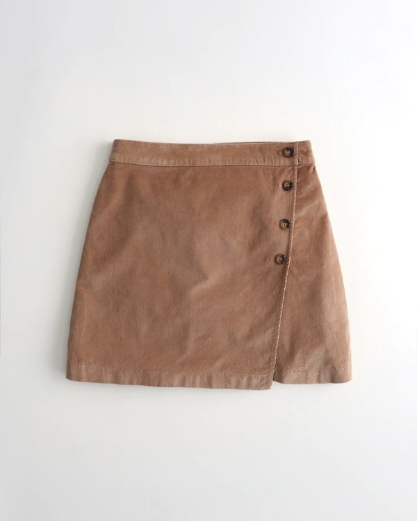 Ultra High-Rise Mini Wrap Skirt