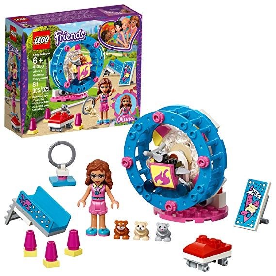 Friends Olivia’s Hamster Playground 41383 Building Kit , New 2019 (81 Piece)