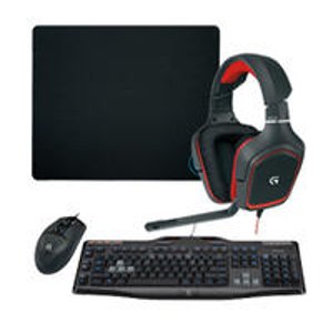 Logitech Gaming Headset, Keyboard, Mouse & Mouse Pad Package 