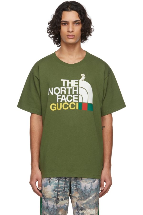 Khaki The North Face Edition Logo T-Shirt