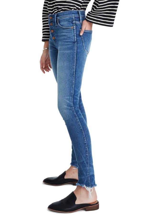 10-Inch High Waist Skinny Jeans