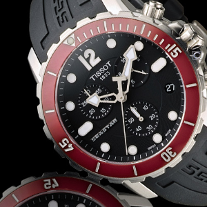 TISSOT  T-Sport Seastar Chronograph Black Dial Men’s Watch No. T066.417.17.057.01