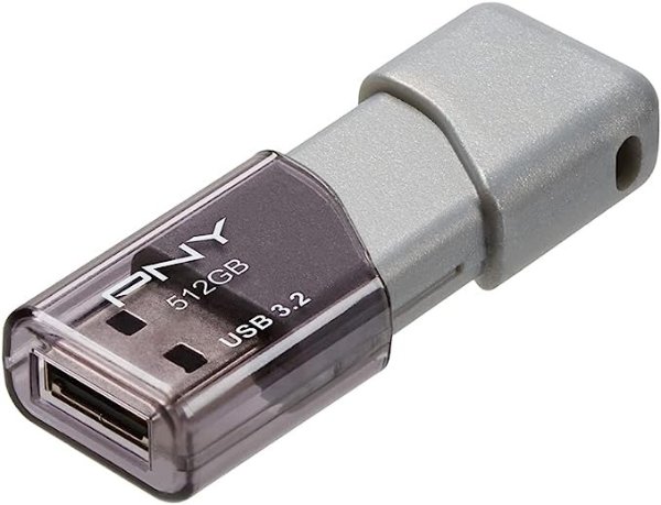 512GB Turbo Attache 3 USB 3.2 Flash Drive – 100MB/s, Silver