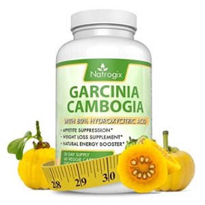 Natrogix 80% HCA Garcinia Cambogia Extract Natural Weight Loss Supplement 60 Capsules