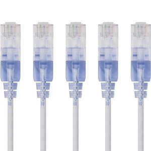Monoprice SlimRun Cat6A Ethernet Cables 5-pack