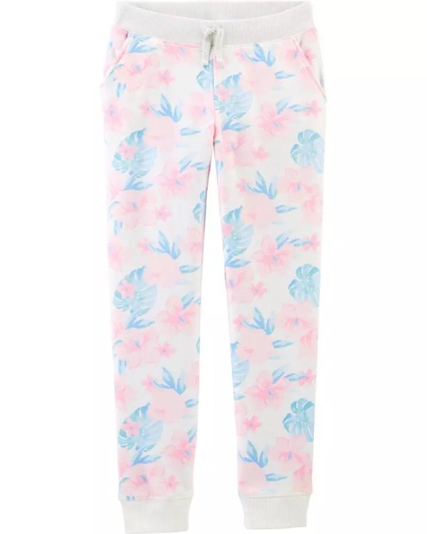 Tropical Floral Fleece Pants