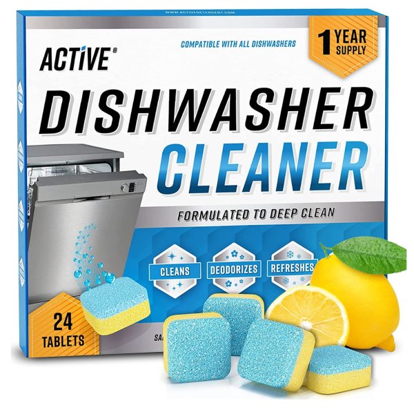 ACTIVE Dishwasher Cleaner And Deodorizer Tablets