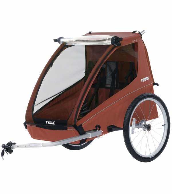 Cadence 2-Seat Bicycle Trailer - Hot Sauce Red