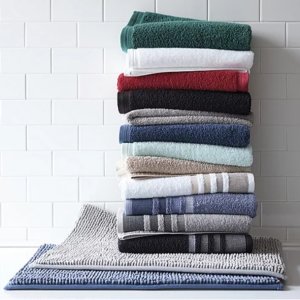 Home Expressions Solid or Stripe Bath Towels 27" x 52"
