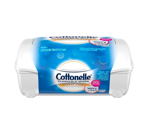 Cottonelle FreshCare Flushable Wipes 42 Flushable Wet Wipes Packaging May Vary